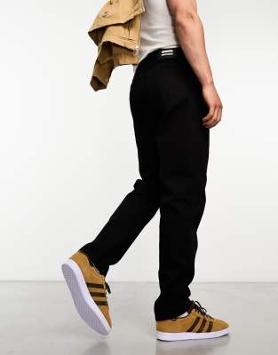 Dr Denim Rush Tapered Fit Jeans In Black In Black