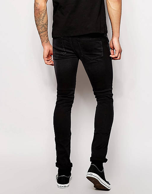 Dr Denim Snap Skinny Jeans Black | ASOS