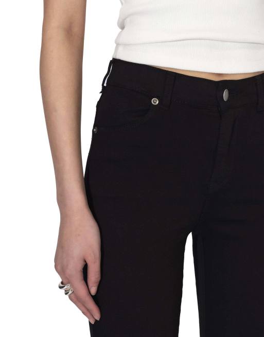 Dr Denim Solitaire high skinny jeans in black, 3 of 7