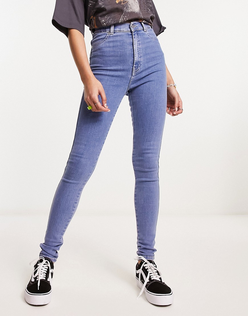 Dr Denim Solitaire skinny jeans in mid blue