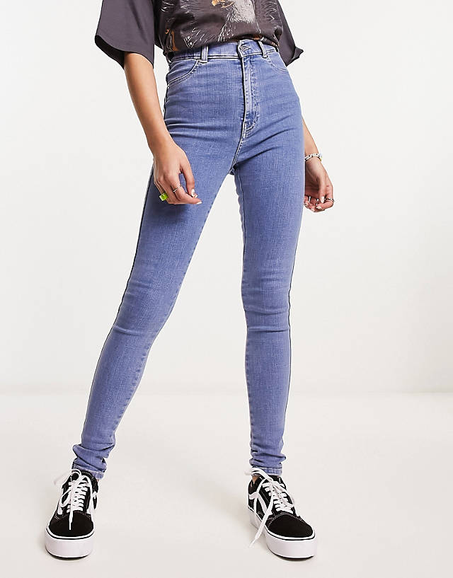 Dr Denim - solitaire skinny jeans in mid blue