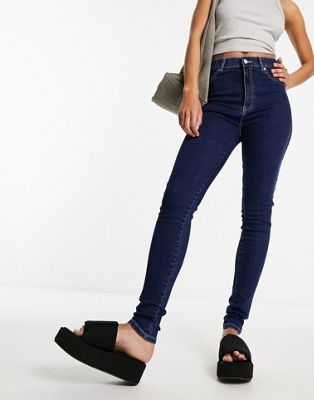 Dr Denim Solitaire skinny jeans in navy blue
