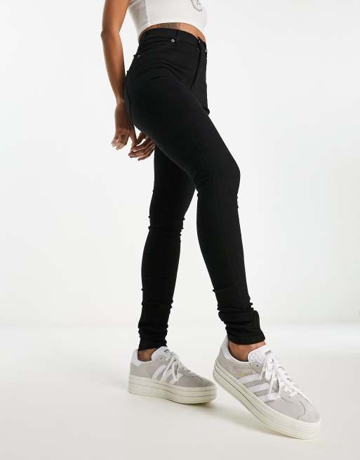 Dr Denim - Solitaire - Super skinny jeans met hoge taille in zwart, 5 van 5