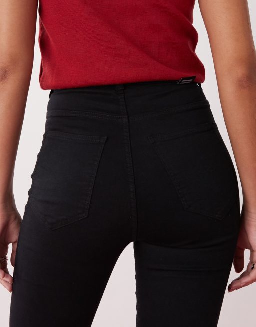 Dr Denim - Solitaire - Super skinny jeans met hoge taille in zwart, 4 van 5