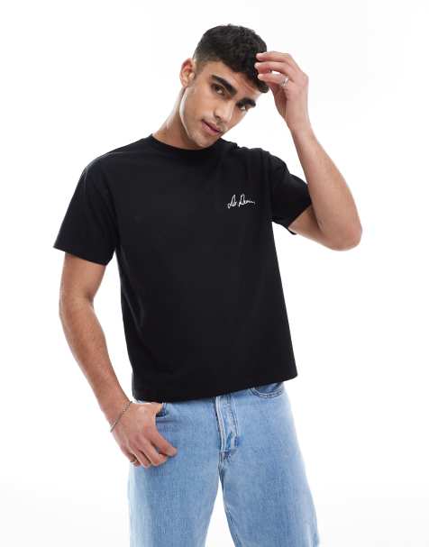 Dr Denim - T-shirt a maniche corte girocollo nera - view 1