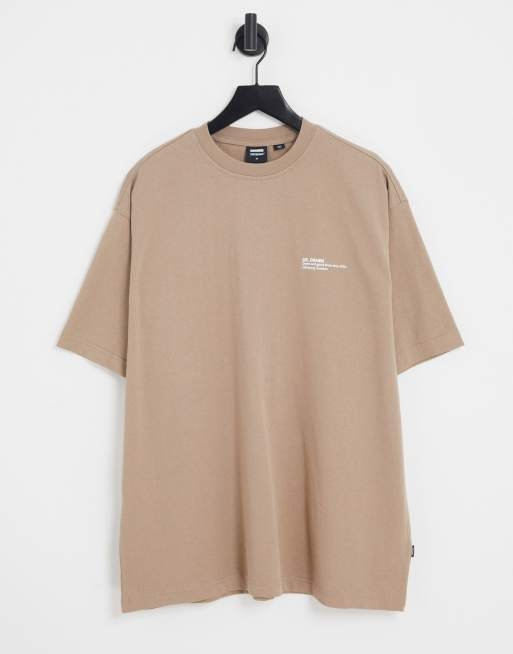 Dr Denim - T-shirt comoda color cuoio