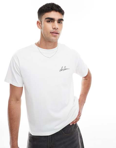 Dr Denim - T-shirt met korte mouwen en ronde hals in gebroken wit - view 1