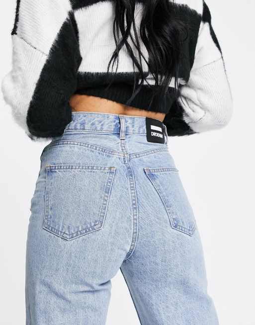 Dr Denim Tall - Echo - Jeans con fondo ampio rétro con spacchetti laterali, colore sky high, 3 di 4