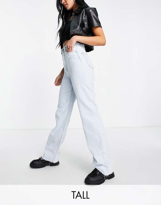 Dr Denim Tall - Echo Sky High - Jeans med vidde i afbleget vask
