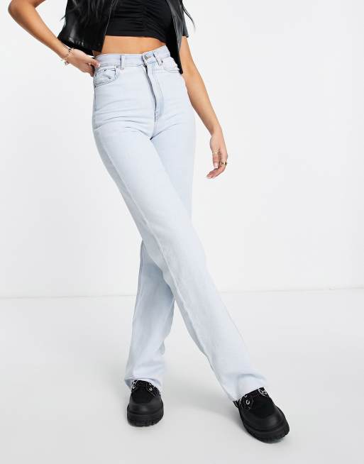 Dr Denim Tall Echo sky high leg jeans in bleach wash