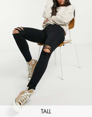 black ripped jeans tall