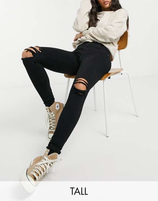 tall ripped skinny jeans