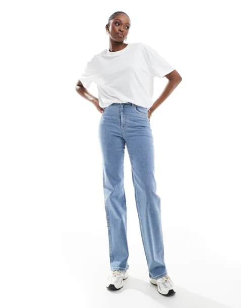 Dr Denim Tall - Moxy - Jeans med lige ben i lyseblå vask - view 1