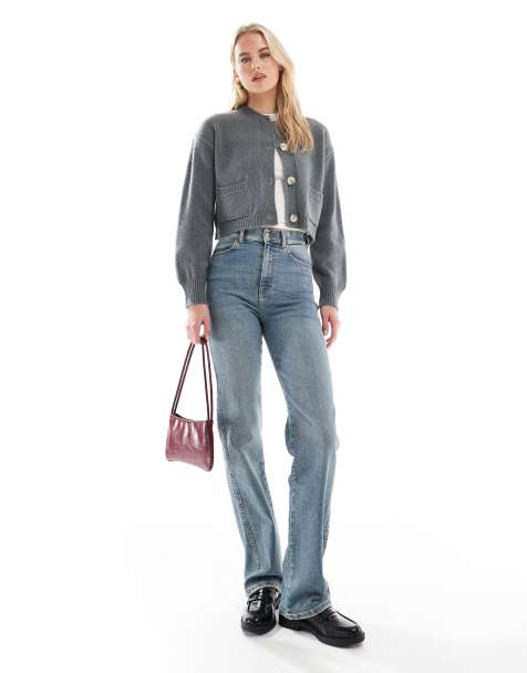 Dr Denim Tall Moxy straight leg jeans in cape mid dirt used - view 1