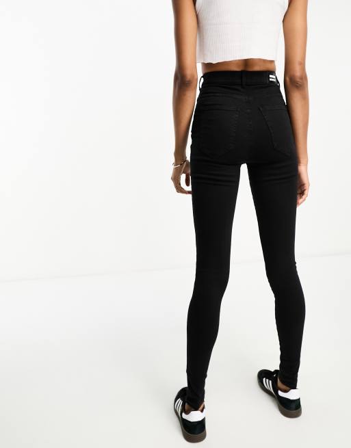 Dr Denim Tall – Moxy – Svarta skinny jeans med medelhög midja, 3 av 5