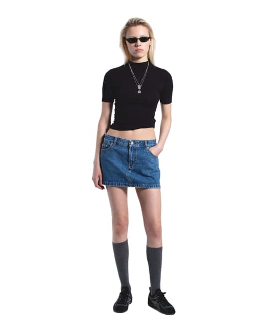 Dr Denim Tiggy skirt in blue, 4 of 7