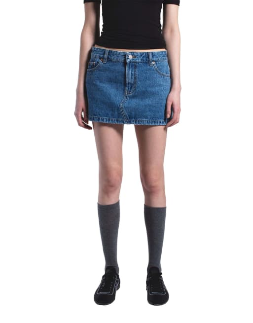 Dr Denim Tiggy skirt in blue, 6 of 7
