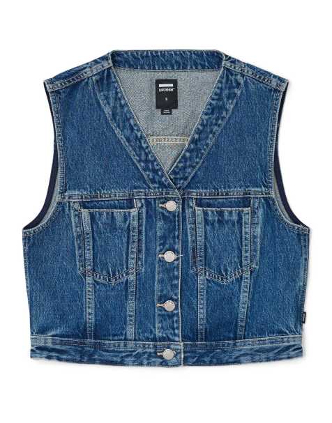 Dr Denim Tina top in blue - view 1