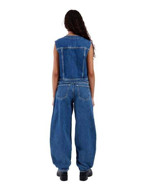 Dr Denim Tina top in blue, 2 of 7