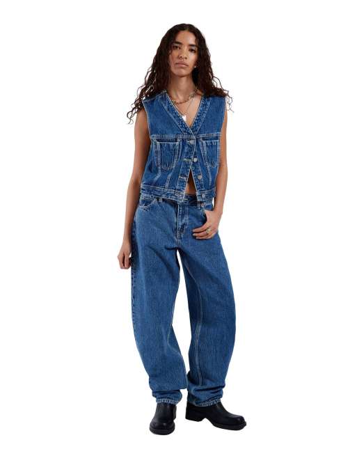 Dr Denim Tina top in blue, 4 of 7