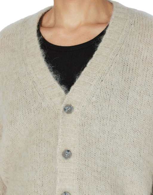 Dr Denim Tom cardigan in brushed silver lining, 3 of 7