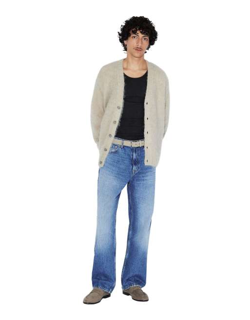 Dr Denim Tom cardigan in brushed silver lining, 5 of 7