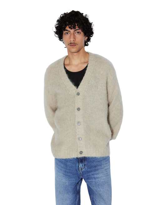 Dr Denim Tom cardigan in brushed silver lining, 6 of 7