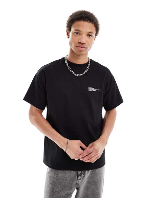 Dr Denim - Trooper - Afslappet og sort T-shirt