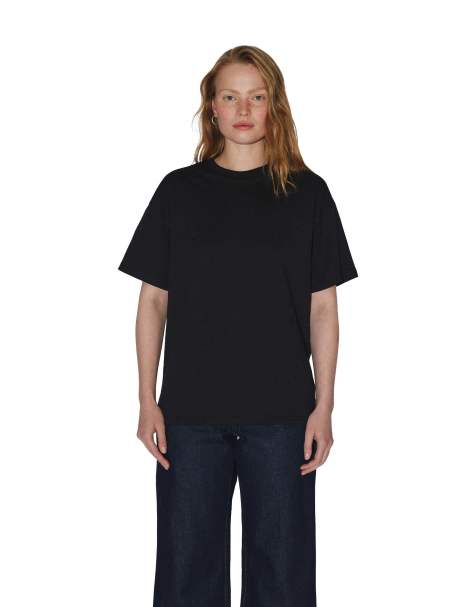 Dr Denim Trooper plain relaxed fit t-shirt in black - view 1