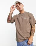 [Dr Denim] Dr Denim Trooper relaxed fit t-shirt in brown XS Brown