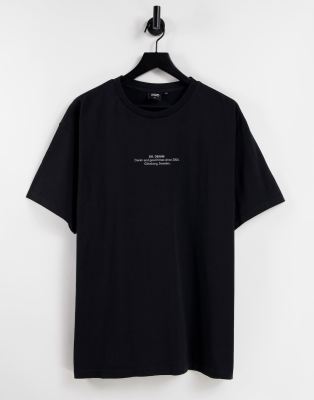 Dr Denim – Trooper – T-Shirt in Schwarz 