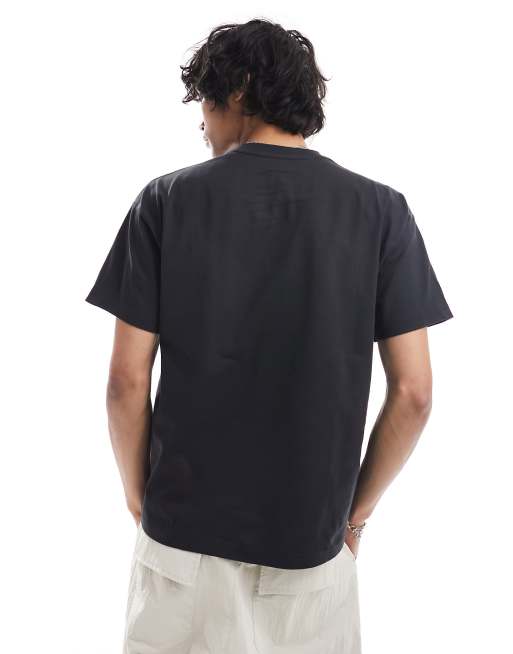Dr Denim - Trooper - T-shirt unisexe coupe décontractée avec imprimé World Traveller sur le devant - Noir délavé, 3 de 4