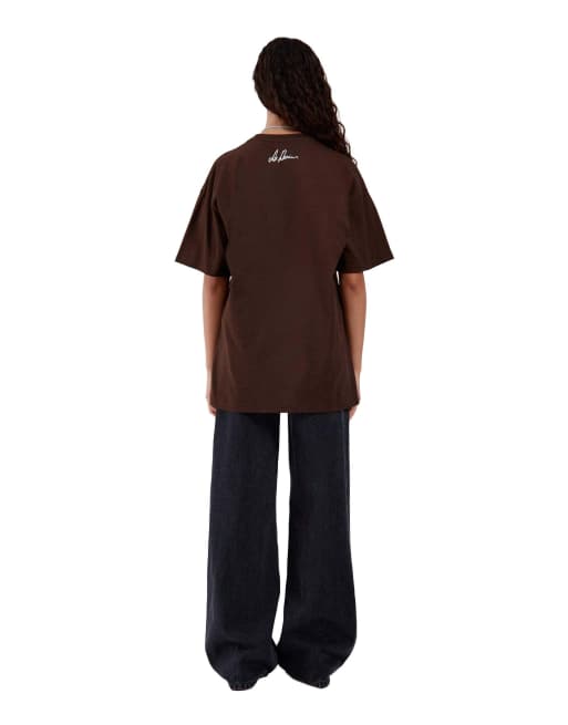 Dr Denim Trooper tee in brown, 2 of 7
