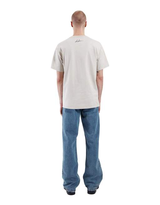 Dr Denim Trooper tee in silver, 2 of 7