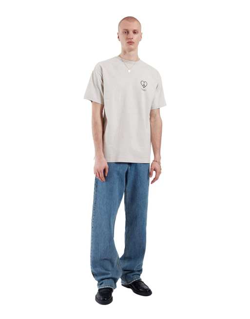 Dr Denim Trooper tee in silver, 4 of 7