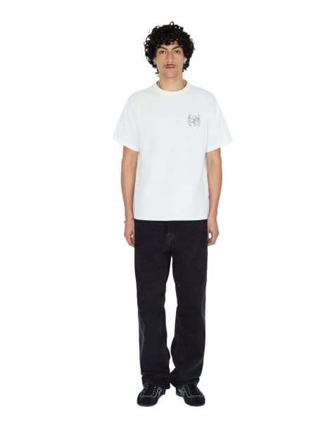 Dr Denim Trooper tee in white - view 1