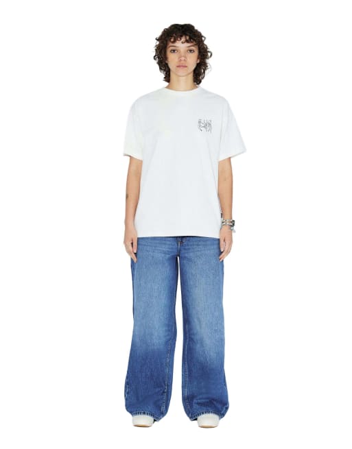 Dr Denim Trooper tee in white, 5 of 7
