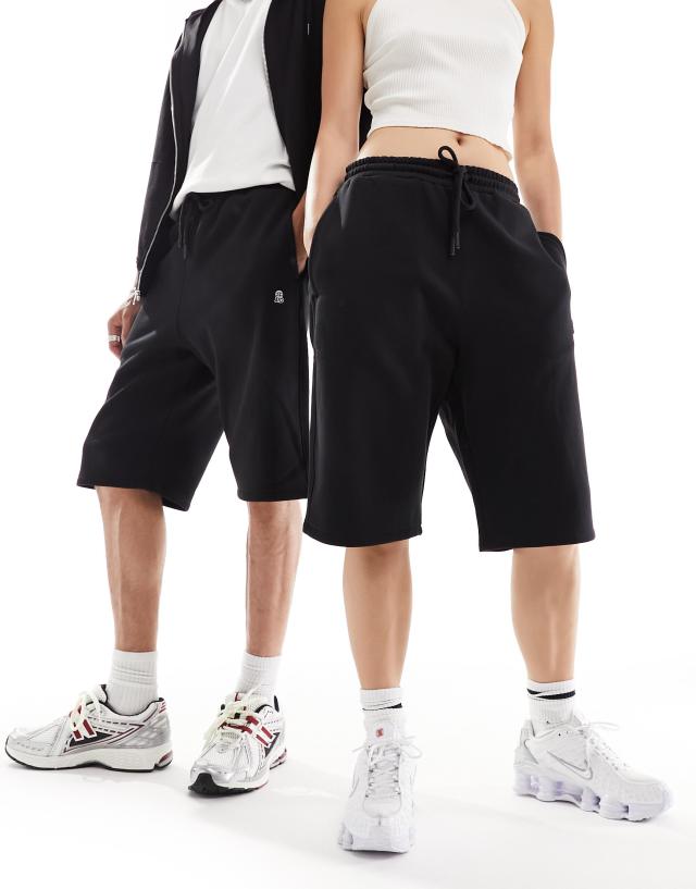 Dr Denim - unisex madden jogger style shorts in black