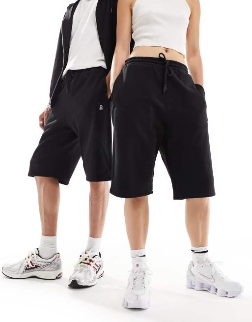Dr Denim unisex Madden trackie style shorts in black