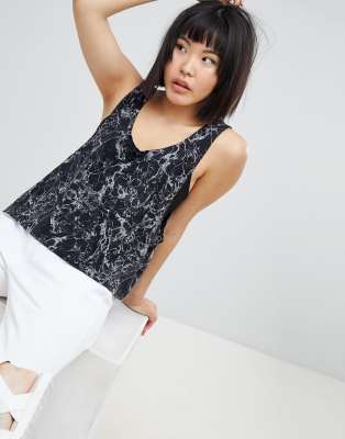 Dr Denim  Vanessa Scoop  Sportowa koszulka bez r?kawów z wyci?ciem na plecach-Wielokolorowy Wielokolorowy