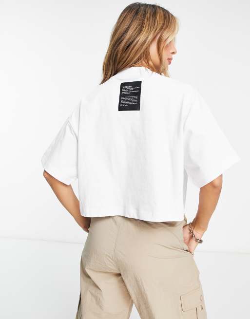 Dr Denim - Vera - Cropped T-shirt in wit