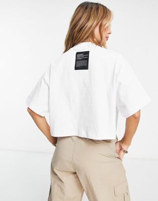 Dr Denim - Vera - T-shirt crop top - Blanc | ASOS