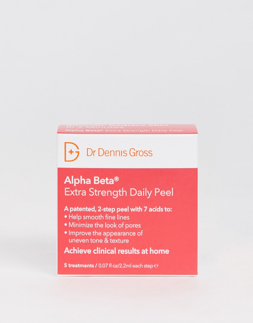 Dr. Dennis Gross Alpha Beta Extra Kracht Dagelijkse Schil 5 Pakjes Wipes-Zonder kleur