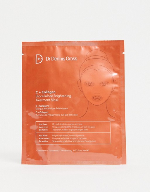 Dr. Dennis Gross C+Collagen Biocellulose Brightening Treatment Mask
