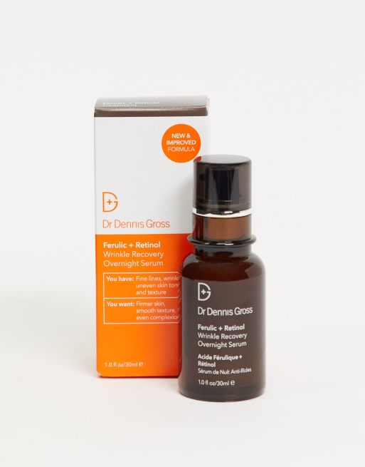 Dr Dennis Gross – Ferulic+ Retinol Wrinkle Recovery Overnight Serum – Serum przeciwzmarszczkowe na noc z kwasem ferulowym i retinolem