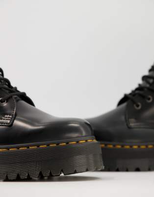 Dr Martens 10 eye Jadon hi boots in black | ASOS