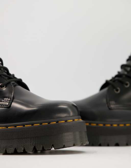 Dr Martens 10 eye Jadon hi boots in black | ASOS