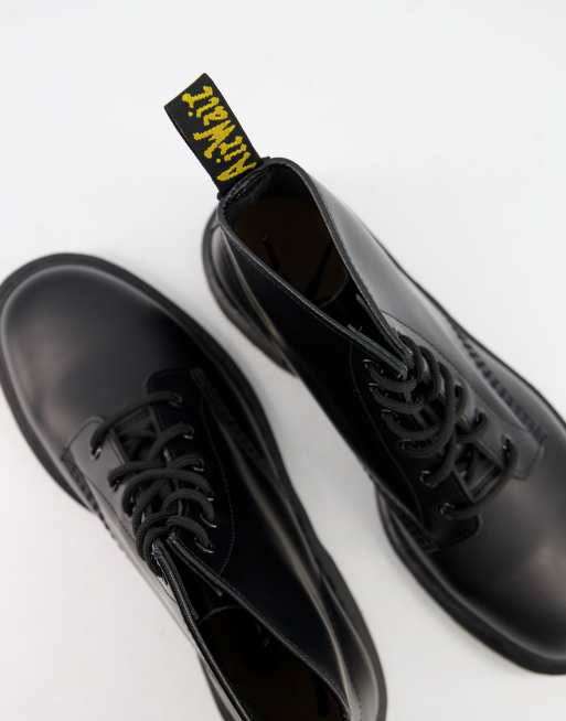 Dr Martens 101 6 eye boots black smooth