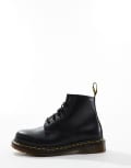 Dr Martens 101 6 eye boots in black smooth