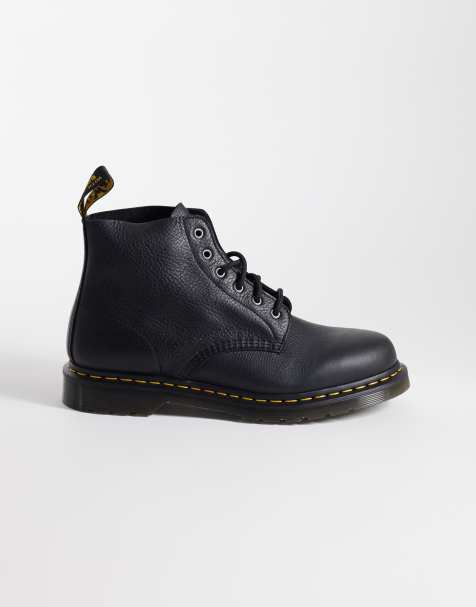 Dr Martens 101 6 Eye boots in black - view 1